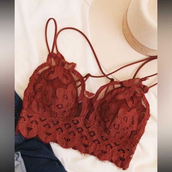 Rust lace bralette - Picture 1 of 1